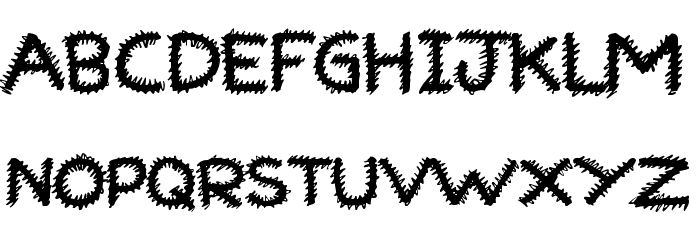 Ruff Ruff Font LOWERCASE