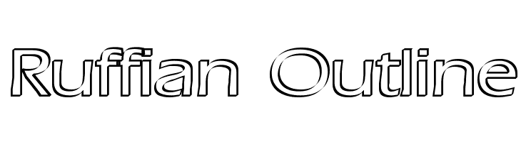 Ruffian Outline  免费字体下载