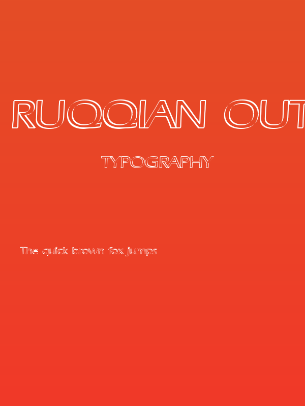 Ruffian Outline Poster