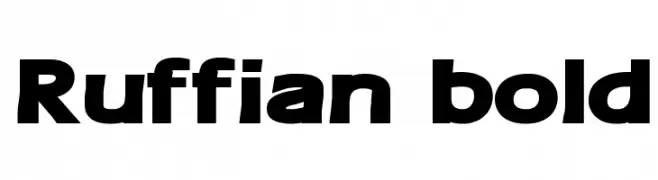 Ruffian bold  Descarca Fonturi Gratis