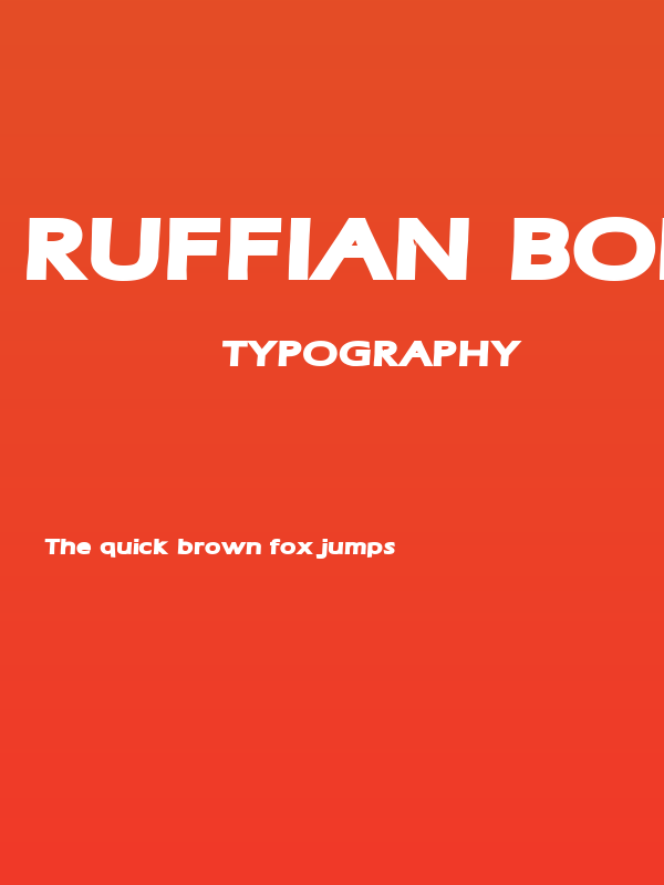Ruffian bold Poster