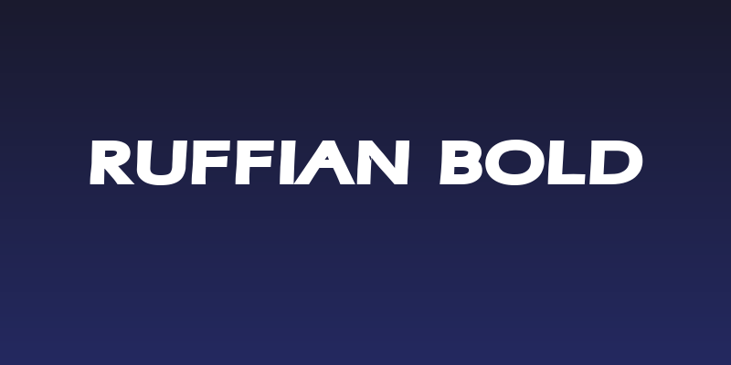 Ruffian bold Social Header