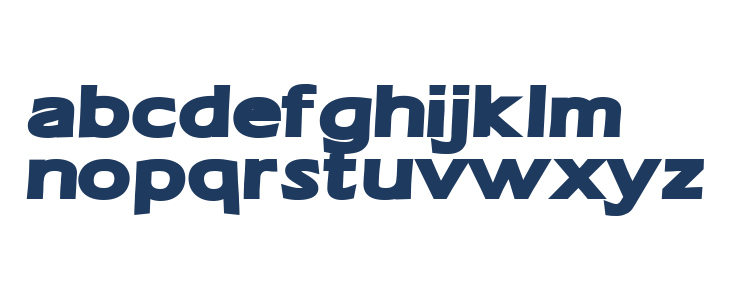 Ruffian bold Lowercase