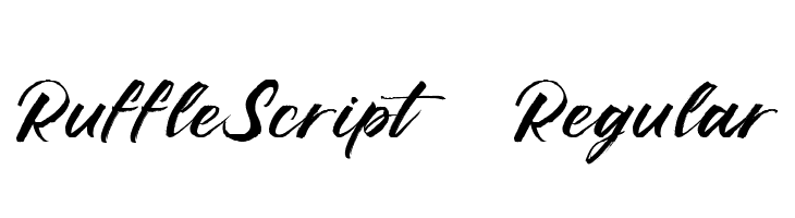 Ruffle Script DEMO Regular Polices