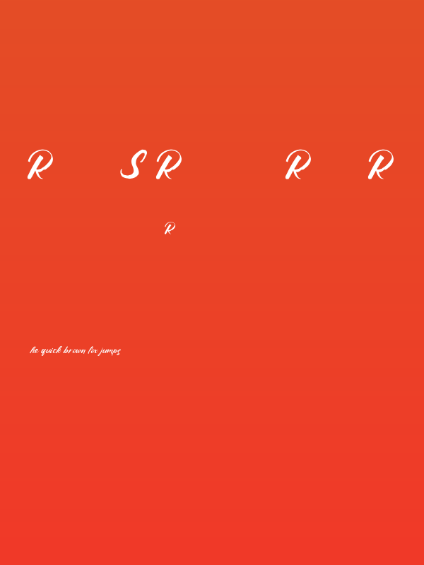 Ruffle Script DEMO Regular Poster