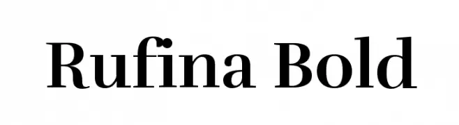 Rufina Bold  Frei Schriftart Herunterladen