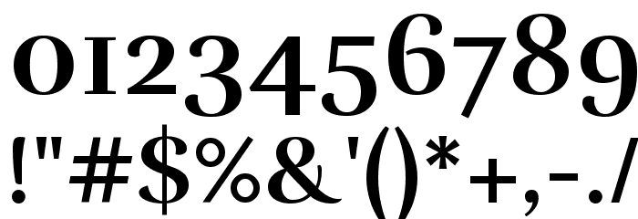 Rufina Bold Font OTHER CHARS