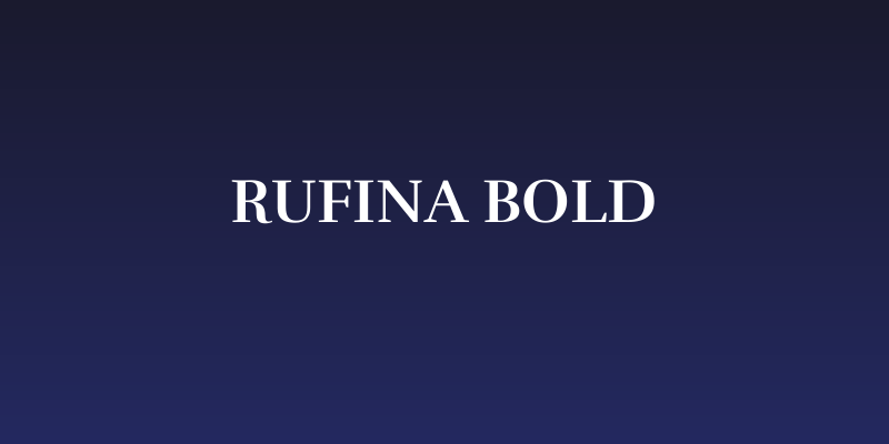 Rufina Bold Social Header