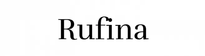 Rufina  Frei Schriftart Herunterladen