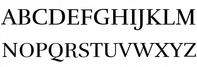 Rufina 字体 大写