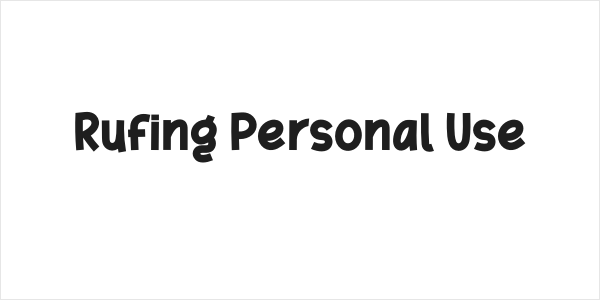 Rufing Personal Use Logo