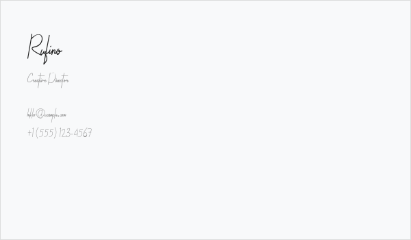 Rufino Business Card