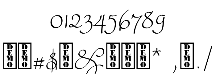 Rufus Script DEMO Font OTHER CHARS