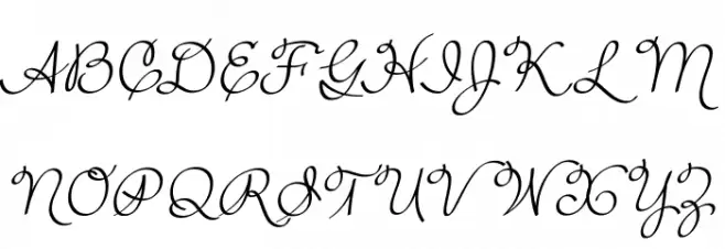 Rufus Script DEMO Font Litere mari