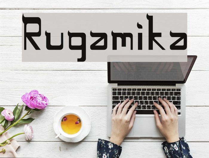 Rugamika Font examples