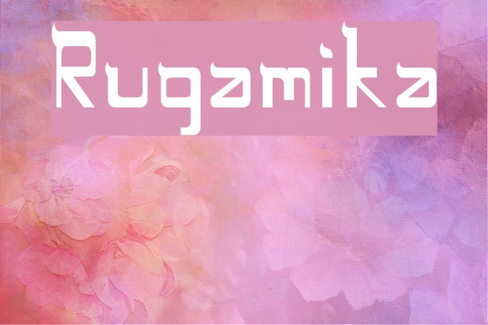 Rugamika Font examples