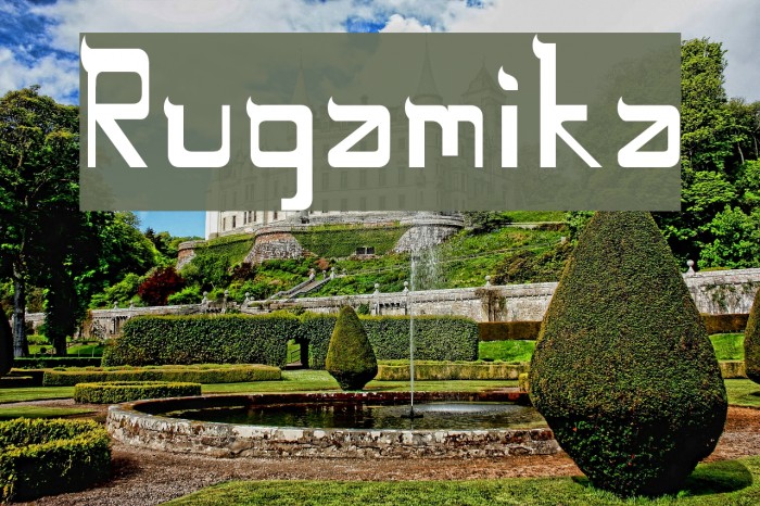 Rugamika Font examples