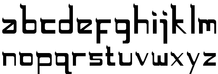 Rugamika Font LOWERCASE