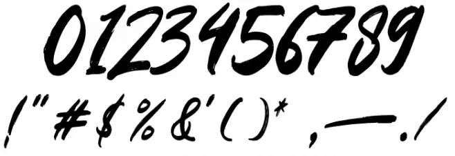 Rugani Payne Font OTHER CHARS