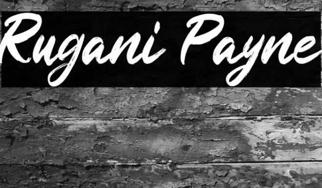 Rugani Payne Font examples