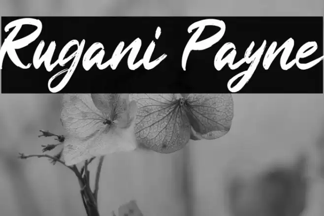 Rugani Payne Font examples