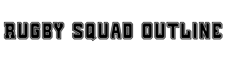 Rugby Squad Outline  font caratteri gratis