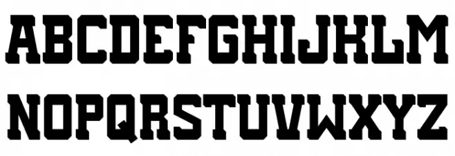 Rugby Squad Caratteri MAIUSCOLE