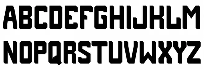 Rugby Squad Caratteri MINUSCOLO