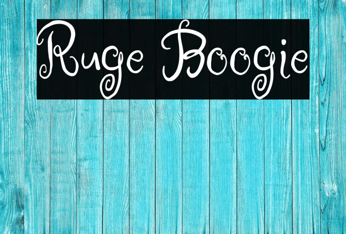 Ruge Boogie Font examples