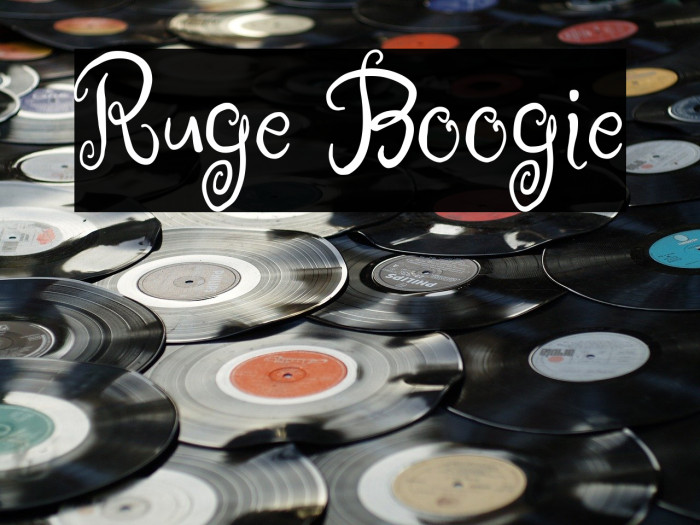 Ruge Boogie Font examples