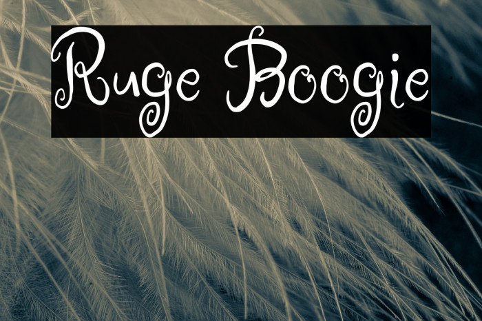Ruge Boogie Font examples