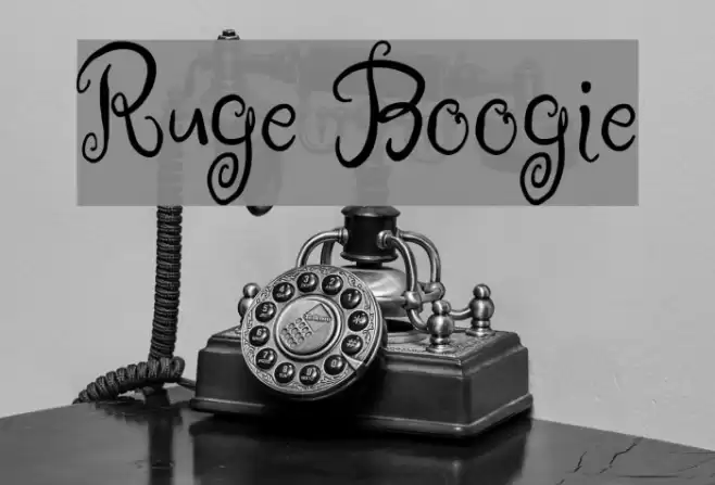 Ruge Boogie Font examples