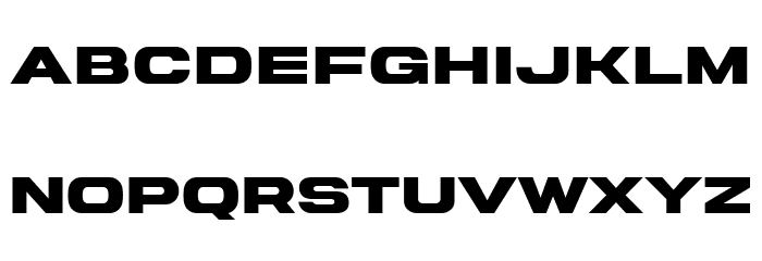 Rugen Expanded Font LOWERCASE
