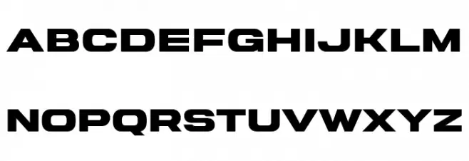 Rugen Expanded Шрифта строчной