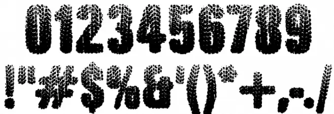 Rugged Ride Шрифта ДРУГИЕ символов