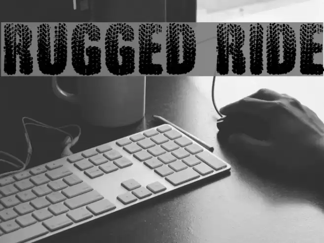 Rugged Ride Шрифта examples