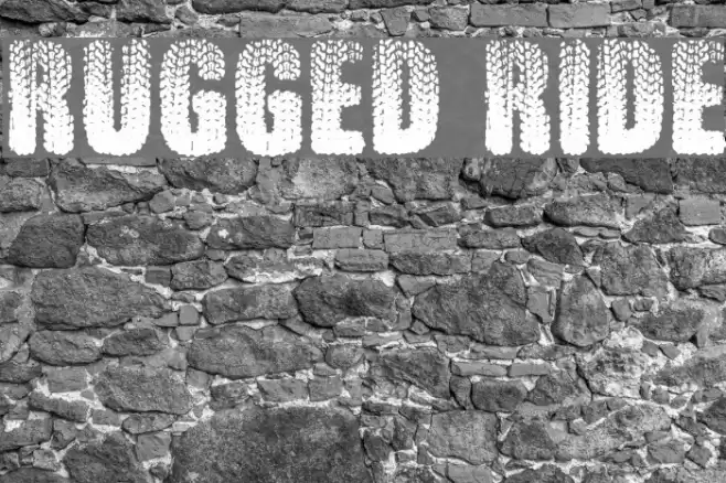Rugged Ride Шрифта examples