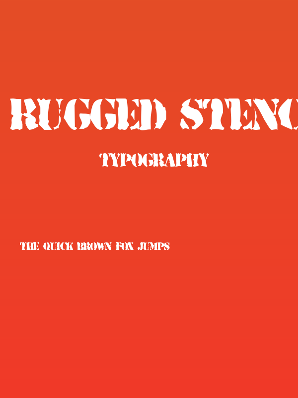 Rugged Stencil Poster