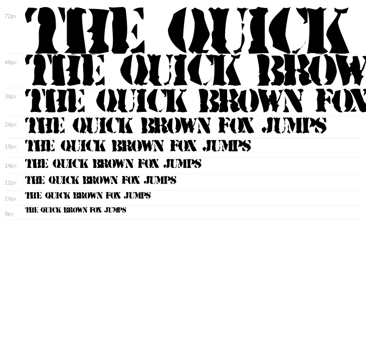 Rugged Stencil Waterfall