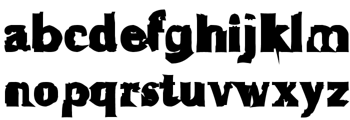 Rugguggla Font LOWERCASE