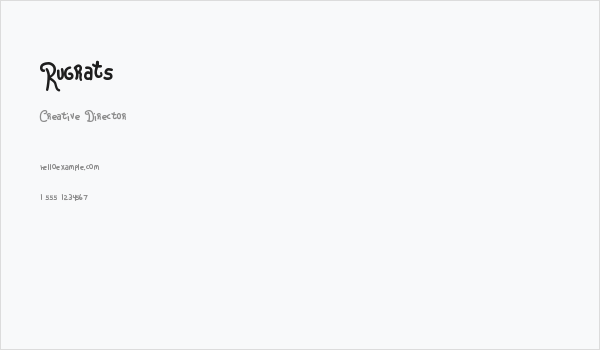 Rugrats Business Card