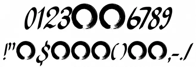 Ruhaniyat DEMO Regular Font OTHER CHARS