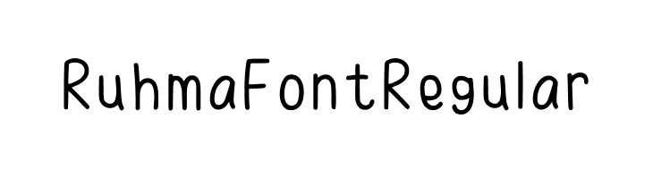 Ruhma Font Regular  Free Fonts Download