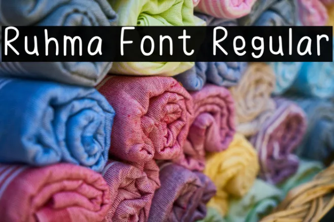 Ruhma Font Regular Example 3