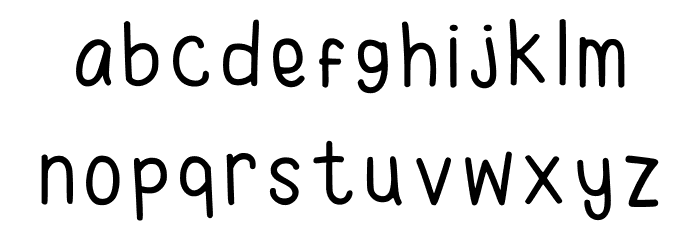 Ruhma Font Regular Font LOWERCASE
