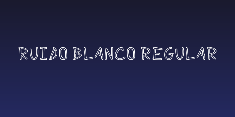 Ruido Blanco Regular Social Header