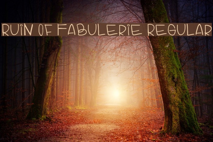 Ruin Of Fabulerie Regular Example 1
