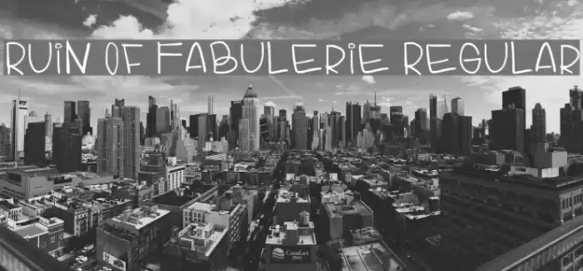 Ruin Of Fabulerie Regular Font examples