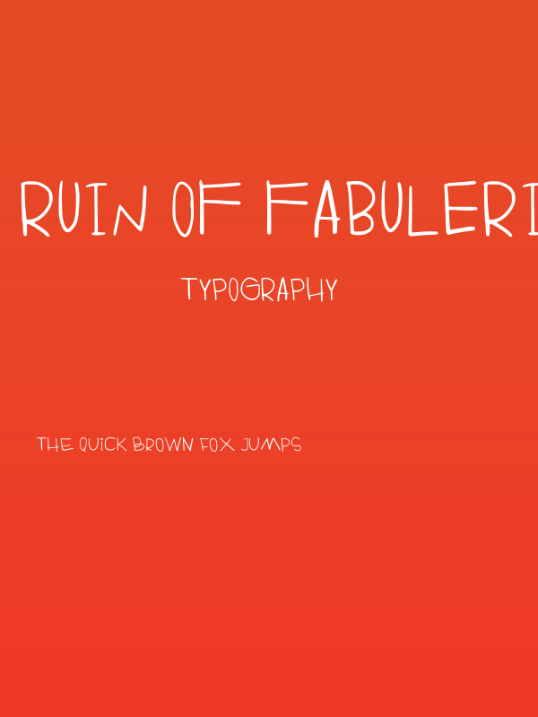 Ruin Of Fabulerie Regular Poster