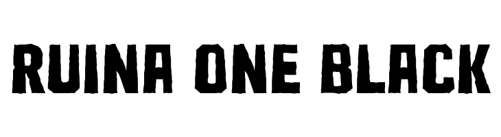 Ruina One Black  नि: शुल्क फ़ॉन्ट्स डाउनलोड